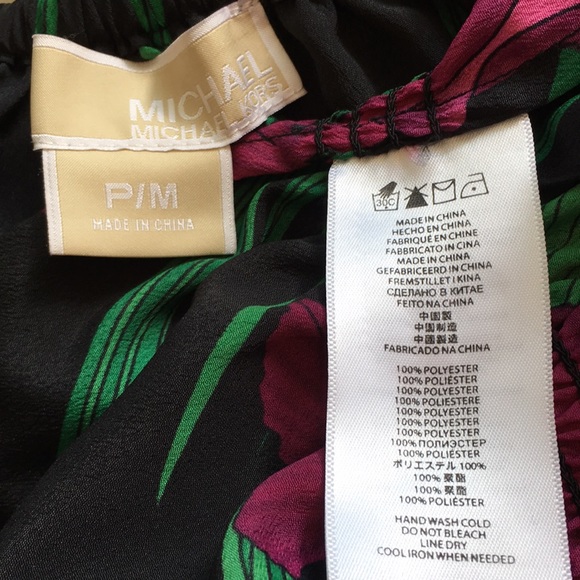 MICHAEL Michael Kors Floral Print Peasant Blouse - Picture 11 of 11